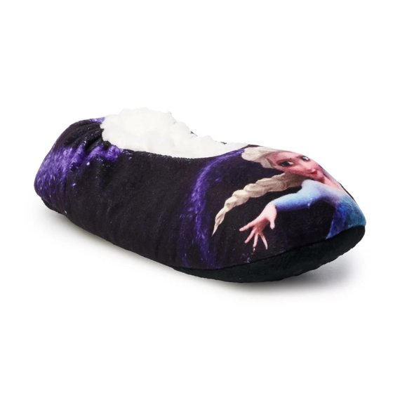 Disney Frozen Elsa Fuzzy Babba Slipper Socks - Picture 3 of 3